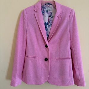 Joules pink jersey blazer size 6